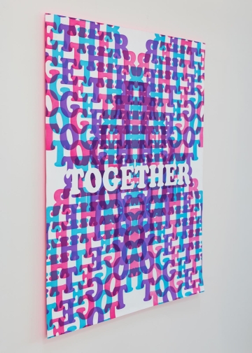 Together (aqua, purple, pink) 
